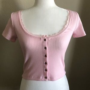 🆕🆕🆕 [F21] BABY PINK CROP TOP